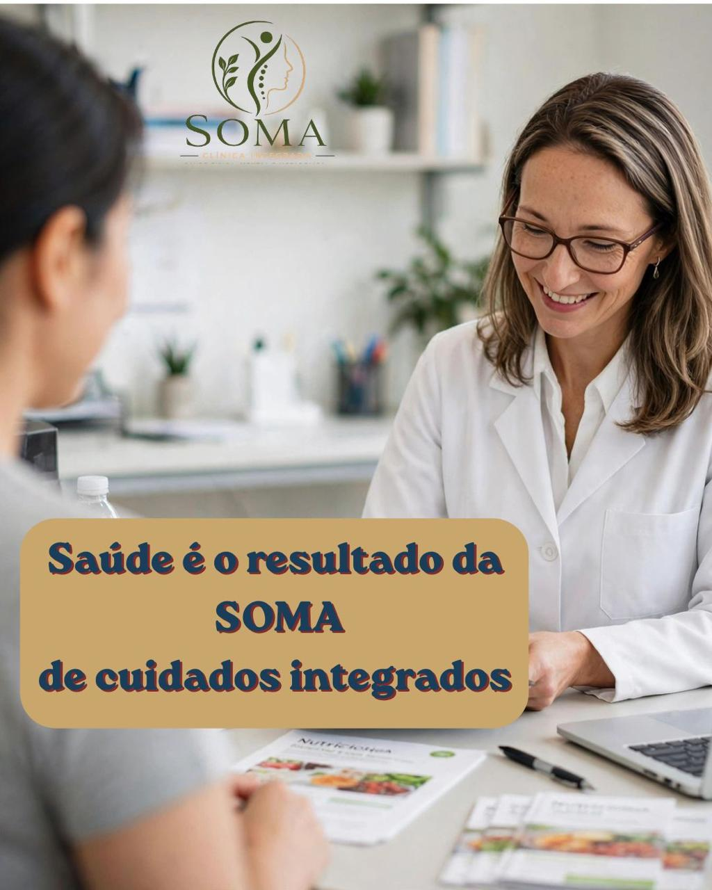 Ambiente acolhedor da Soma Clínica Integrada